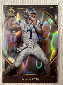 2022 Bowman Chrome University Will Levis Invicta Lava Refractor /150 #BI-7