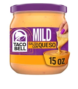 Taco Bell Mild Salsa Con Queso Cheese Dip, 15 oz Jar - Pack of 4 - Picture 1 of 1