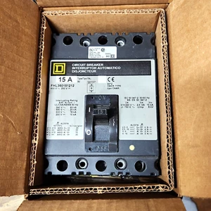 Interruptor de circuito SQUARE D FHL360151212 3P / 600V / 15A - Nuevo caja abierta - Imagen 1 de 1