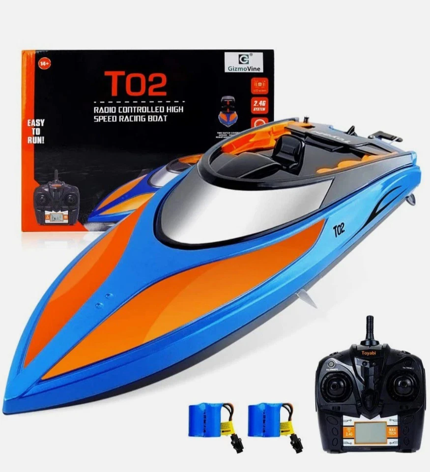 GizmoVine RC Boat 2.4GHz High Speed Remote Control Racing Boat 20km/h T05