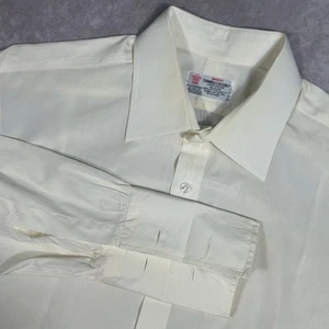 Turnbull & Asser Yellow Dress Shirt 17 - 43 Cm French Cuff Excellent Condition - Picture 1 of 7
