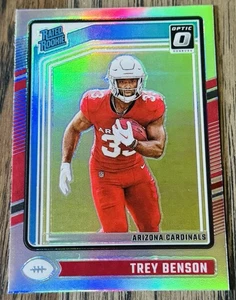 2024 Panini Donruss Optic Rated Rookie Trey Benson #293 Holo Prizm (RC) - Picture 1 of 2
