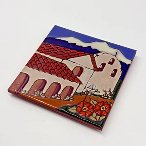 Elany 6x6 handbemalte Fliese - Mission Santa Ines - Bild 1 von 2