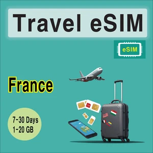 [eSIM] Carte SIM eSIM FranceTravel, 7-30 jours, 1-30 Go, code QR, livraison rapide - Photo 1 sur 3