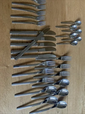 Auerhahn Vengo Acciaio Inox Posate 6 Persone 28 Parti Lucidato Versione - Immagine 1 di 4