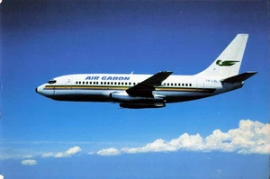 Postcard Airline Air Gabon 737-200 AP1. - Picture 1 of 2