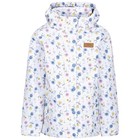 Trespass Girls Waterproof Jacket with Removable Hood Wind Resistant Coat Drippy