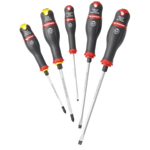 Jeu de 5 tournevis protwist Fente, Pozidriv - ATWCK.J5 FACOM - Photo 1/1