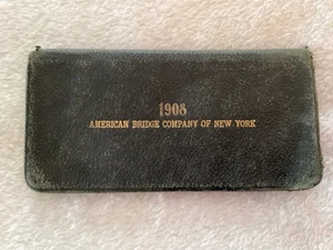 VINTAGE 1908 ADVERTISING POCKET NOTEBOOK~AMERICAN BRIDGE COMPANY OF NEW YORK - Picture 1 of 13
