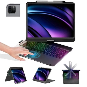 Keyboard Case for iPad Air 13 inch(M3/M2)&iPad 13, iPad 12.9(6th/5th /4th/3rd... - Picture 1 of 8
