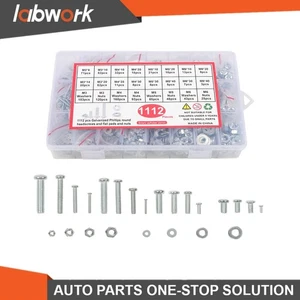 Labwork Bolts And Nuts Assortment 1112 Pcs M3/M4/M5/M6 Assortment Kit Screws - Picture 1 of 8