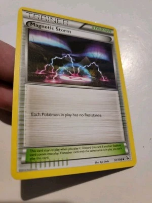 Magnetic Storm 91/106 XY Flashfire 2014 Pokemon Card Euc - Image 1 of 2