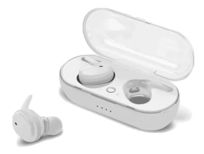 Wireless Bluetooth 5.0 Headsets InEar Earphones UK WHITE For iPhone 11 Pro - Image 1 of 4