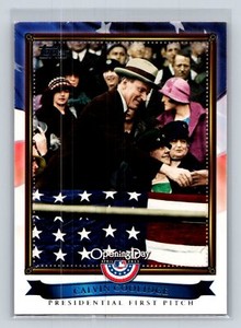 2011 Topps Opening Day #PFP-3 Calvin Coolidge Presidential First Pitch
