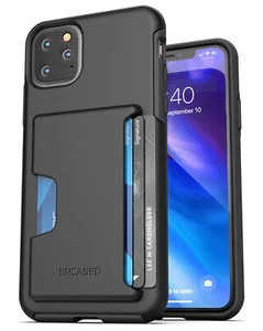 For iPhone 11 / Pro Max Wallet Case Durable Cover with Credit Card Holder Slot - Picture 1 of 6