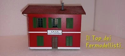 CASA CANTONIERA A.N.A.S rosso pompeano ARTIGIANALE Scala HO 1:87 - Immagine 1 di 4