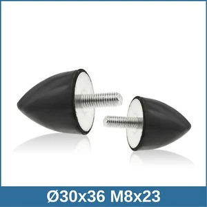 PD Ø30x36 M8x23 NK 45° Shore Stahl verzinkt Parabelpuffer - Bild 1 von 2