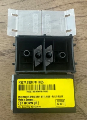ТВЕРДОСПЛАВНЫЕ ВСТАВКИ PH HORN КОЛИЧЕСТВО 2 ВСТАВКИ RS274.0300.P0 TH35 - Изображение 1 из 2