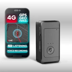 GPS Tracker 4G Mini Vehicle LIVE Listening Device Voice Recorder Real Time Alert - Picture 1 of 6
