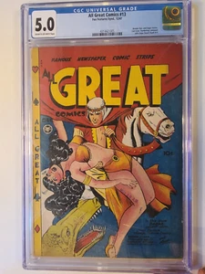 TODOS LOS GRANDES CÓMICS # 13 FOX CARACTERÍSTICAS 1947 CGC 5.0 ESCASA CUBIERTA CLÁSICA b - Imagen 1 de 2