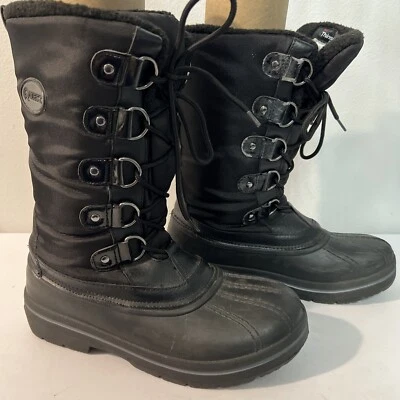 Quest Bota de Nieve en Polvo para Mujer Talla 9 Negra Acolchada Aislante Invierno  Foto 1 de 4