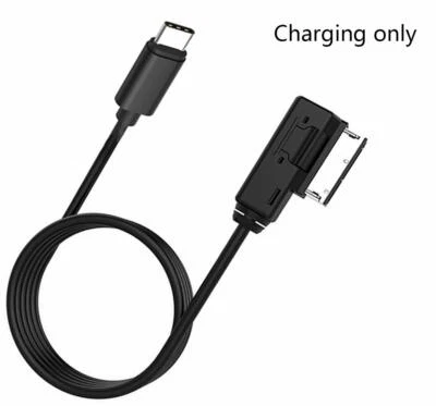 Audi A3 Q3 Q5 VW MDI MMI AMI to USB Type-C Charge Cable Adapter For Samsung HTC - Image 1 of 4