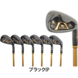 NEW MUTSUMI HONMA MH-777 Black Irons #5-9,Pw(6Clubs) / Graphite R / Iron Set - Picture 1 of 5