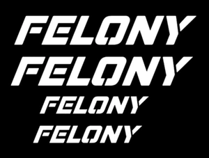 ARRMA FELONY DIE-CUT Decal Sticker ( 4 PCS )  RC Car  NEW - Picture 1 of 11