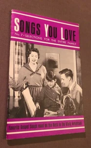 1966 Songs You Love No. 7 Favorite Gospel Songs for the Entire Family VTG PB - Foto 1 di 7