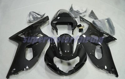 碳纤维整流套件适用于铃木 GSXR600 GSXR750 2001 2002 2003 黑色车身 — 第 1/4 张图片