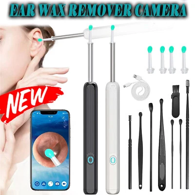 Ear Cleaner Ear Wax Remover Camera Cleaning Removal Pick Tool Light Visual Scoop - image 1 of 4