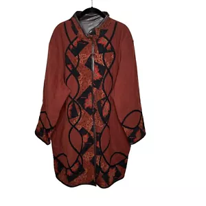 KOOS Of Course Coat/Jacket embellished Reversible Size 2X EUC - Picture 1 of 8
