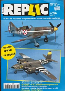 REPLIC 34 WW2 DEWOITINE D.520   MARTIN B-26 MARAUDER   HAWKER TYPHOON RAF RCAF - Picture 1 of 4