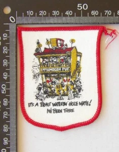 VINTAGE ETTAMOGAH PUB TABLE TOP NSW SOUVENIR PATCH WOVEN CLOTH SEW-ON BADGE - Picture 1 of 1