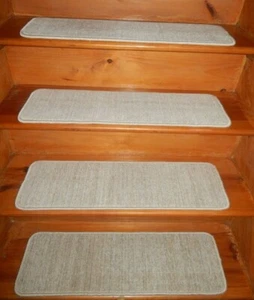 13 = Step 9" x 30" +1 Landing 27" x 30" Stair Treads 100% Wool Carpet. - Picture 1 of 4