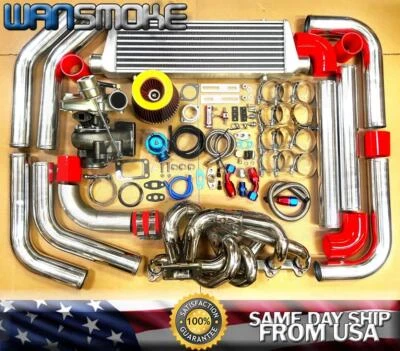 Rojo para BMW E30 M20B20 M20B25 M20B27 T3 Turbo Kit Colector 325e 325es 325i 325iX Foto 1 de 4