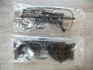 2 NOS Crews Engineer Safety Glasses~1 Tinted & 1 Clear~sunglasses - Picture 1 of 2
