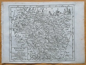Vaugondy Original Kupferstich Karte Polen Royaume de Pologne - 1750 - Bild 1 von 1
