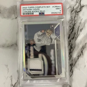 2023 TOPPS Yankees CHROME ROOKIE RELIC CRRAV ANTHONY VOLPE - PSA 9 - Pop 10 - Picture 1 of 1