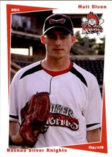 2011 Nashua Silver Knights Grandstand #20 Matt Olsen Winchester Massachusetts MA