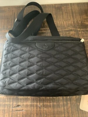 Bolsa de ombro fina Knomo CV850 preta acolchoada 12” tablet pasta - Imagem 1 de 4
