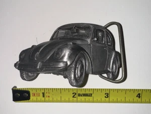 Fibbia cintura vintage Volkswagen Beetle Bug 3-D ottone bergamotto 1980 UNISEX hippie - Foto 1 di 6