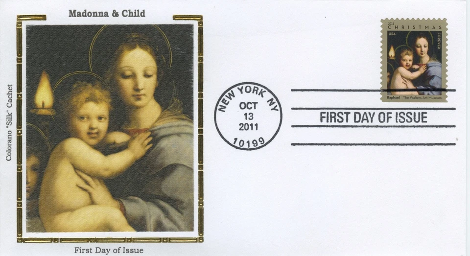 US #4570 FDC COLORANO SILK COLOR  Cachet - MADONA & CHILD - Forever stamp - Image 1 of 1