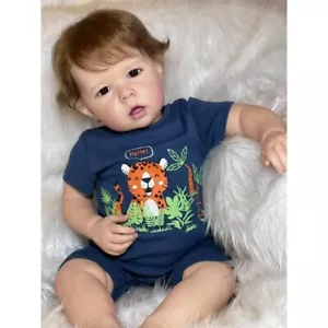 50CM Newborn Baby Liam Lifelike Real Soft Touch Reborn Doll 3D Skin Handmade - Picture 1 of 3