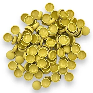 Tornillos de plástico con cubierta atornillados a presión ™ de color dorado mate de dos piezas 10/12 g - Imagen 1 de 3