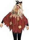 Fun World Scary Scarecrow Poncho Adult Size Fits 4/14