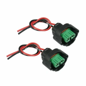 2x Headlight H11 H8 Female Connector Adapter Harness Wire Socket Plug Foglight - Picture 1 of 12