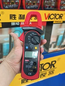 UNI-T UT203 Digital Clamp meter Auto Range DMM 400A Ohm AC DC Volt Amp Data hold - Picture 1 of 6