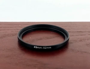 🌸[MINT] 49-52 Metal Step Up Adapter Ring 49mm Lens to 52mm Filter Converter JP - Picture 1 of 10