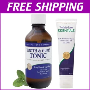 Gum Care Essentials - 18 oz Alcohol-Free Mouthwash & Vegan Toothpaste Kit - Picture 1 of 9